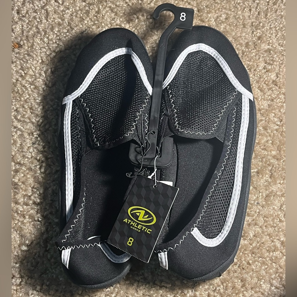 Black Water Shoes, & Pink / White FlipFlops